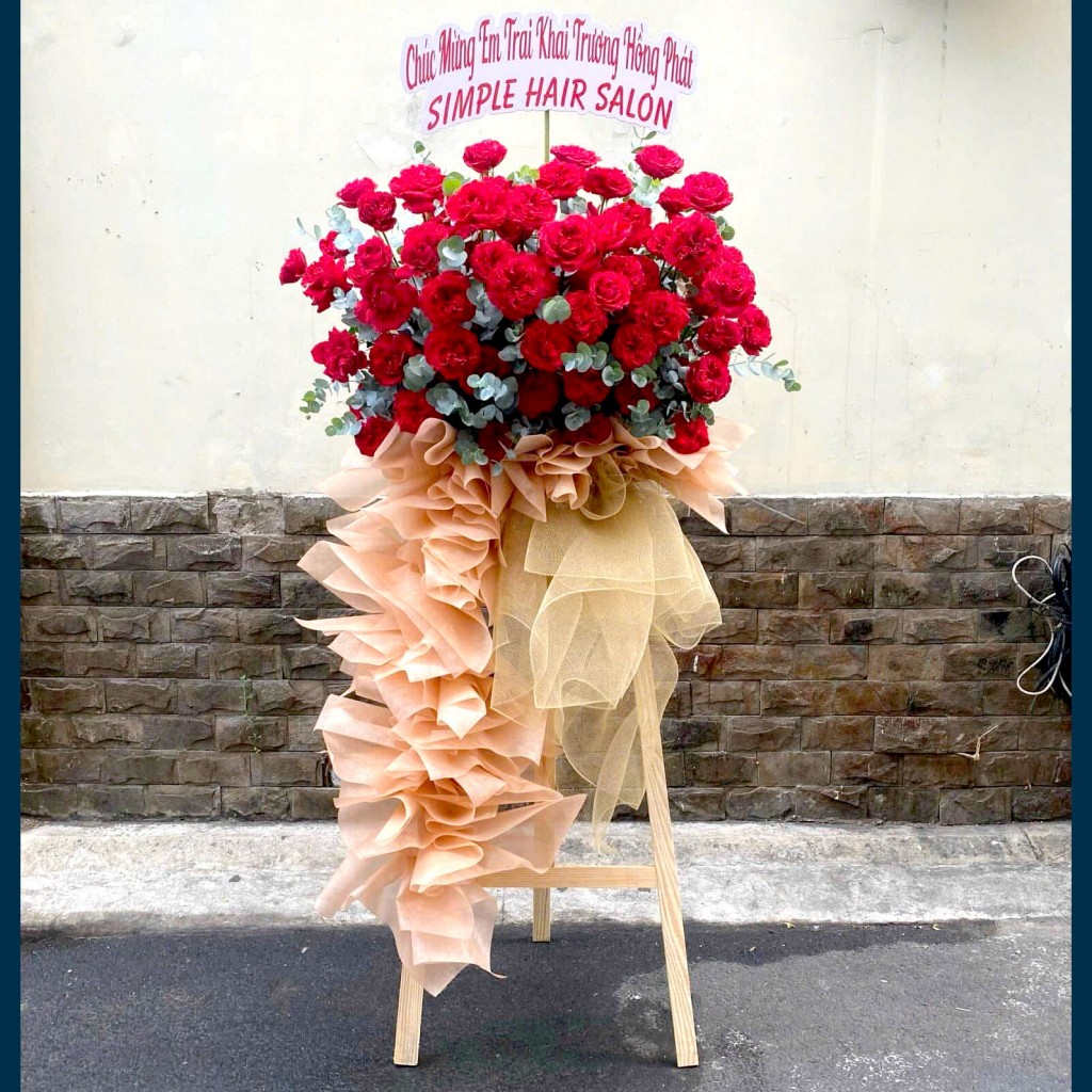 lẵng hoa khai trương
