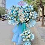 hoa khai trương xanh